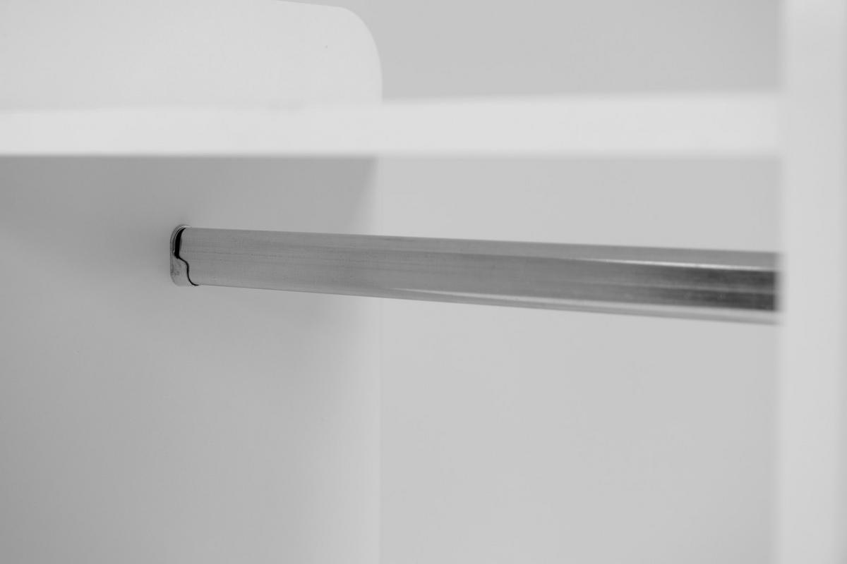 REGAL bijela  drvni materijal  - bijela/srebrne boje, Moderno, drvni materijal/plastika (78/109/39cm)