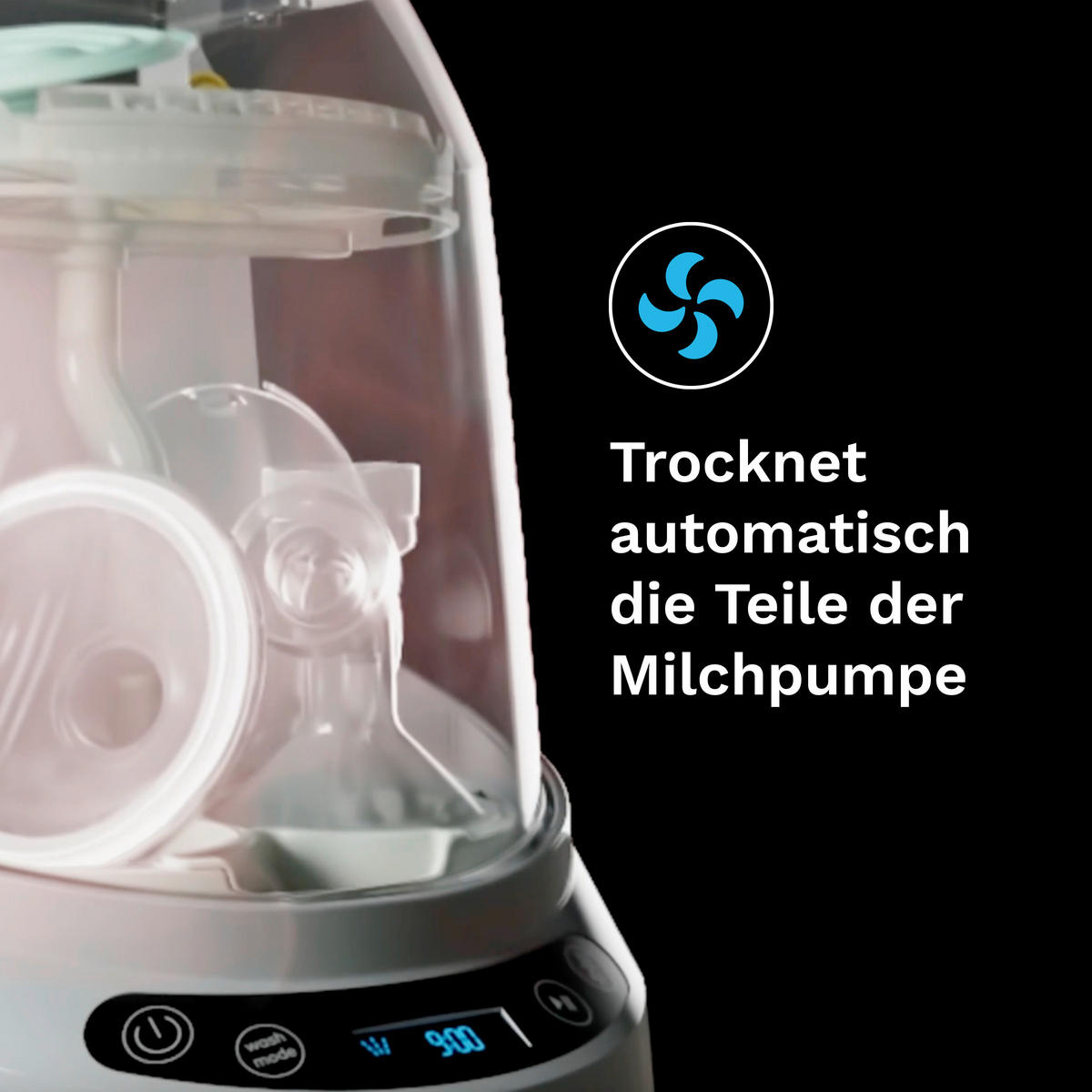 DAMPFSTERILISATOR BWP Einsatz für  Milchpumpen-Teile  - Grau, Basics, Kunststoff (8/20/20cm) - Baby Brezza