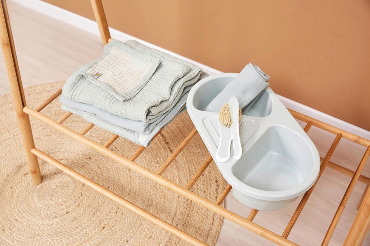 LÄTZCHEN - Pastellgrün/Grün, Basics, Textil (23/29cm) - Bebe Jou