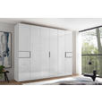 DREHTÜRENSCHRANK 298/222/63 cm,  in Weiß, 6-türig  - Schwarz/Weiß, Design, Glas/Holzwerkstoff (298/222/63cm) - Dieter Knoll