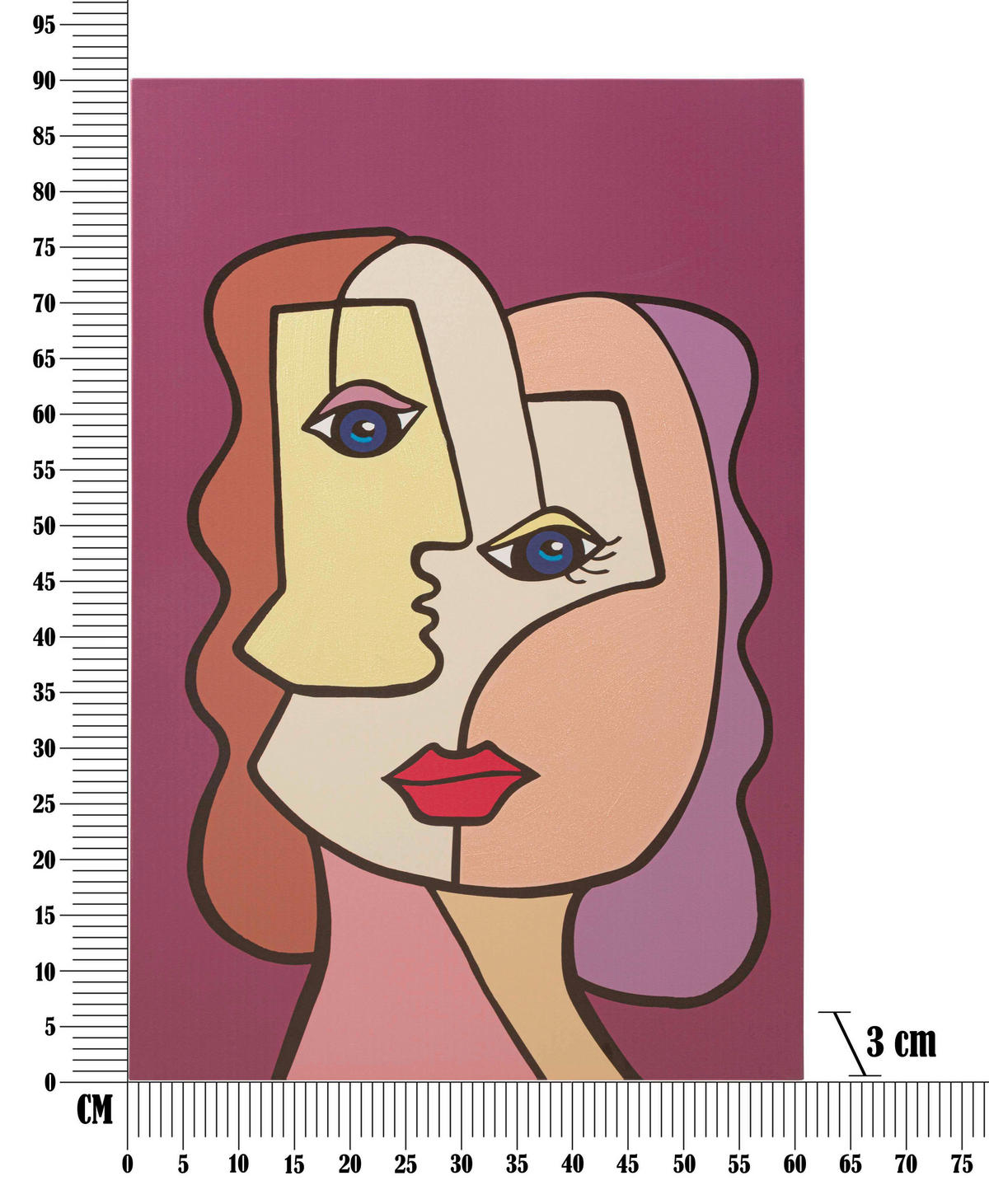 LEINWANDBILD Frauen  - Basics, Holz/Textil (60/90/3cm)