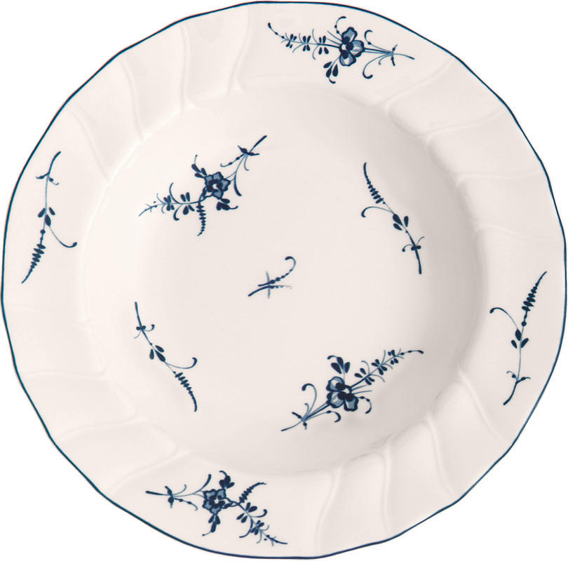 DUBOKI TANJIR  23 cm        - bela/plava, Osnovno, keramika (23cm) - Villeroy & Boch