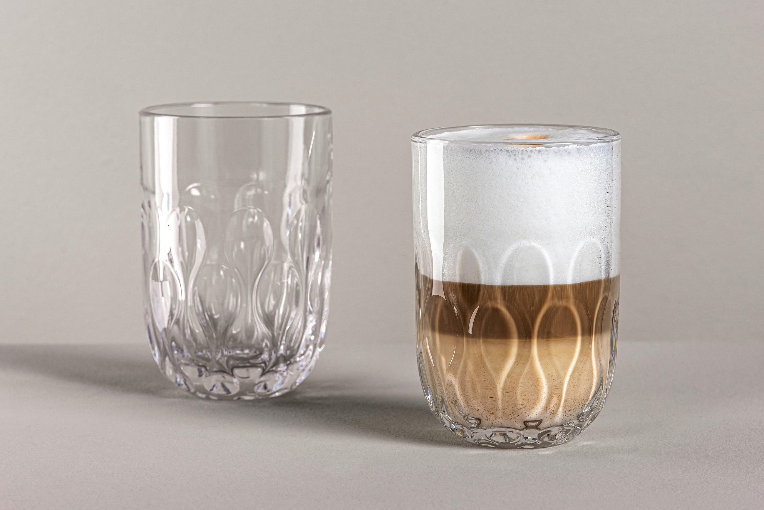 LATTE-MACCHIATO-GLAS - Klar, Design, Glas (7,9/11,9/7,9cm) - Leonardo