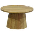 COUCHTISCH Akazie vollmassiv 66/66/38 cm rund Akaziefarben  - Akaziefarben, Design, Holz (66/66/38cm) - Carryhome