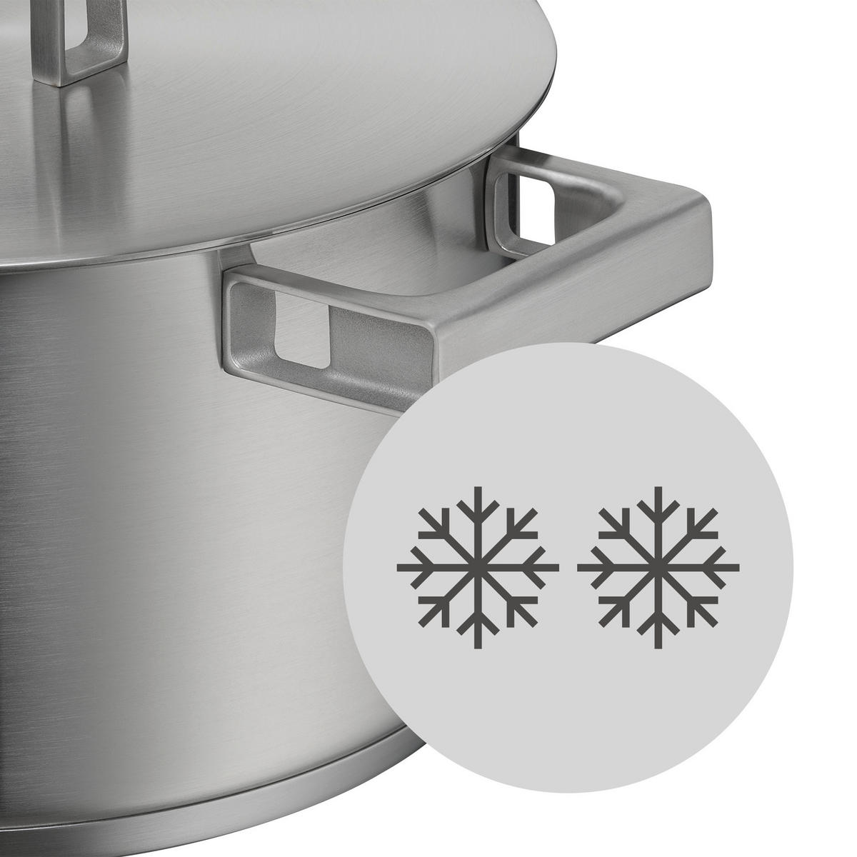 KOCHTOPFSET Ultimate Cool 5-teilig  - Edelstahlfarben, Basics, Metall (50,6/29,4/28,2cm) - WMF