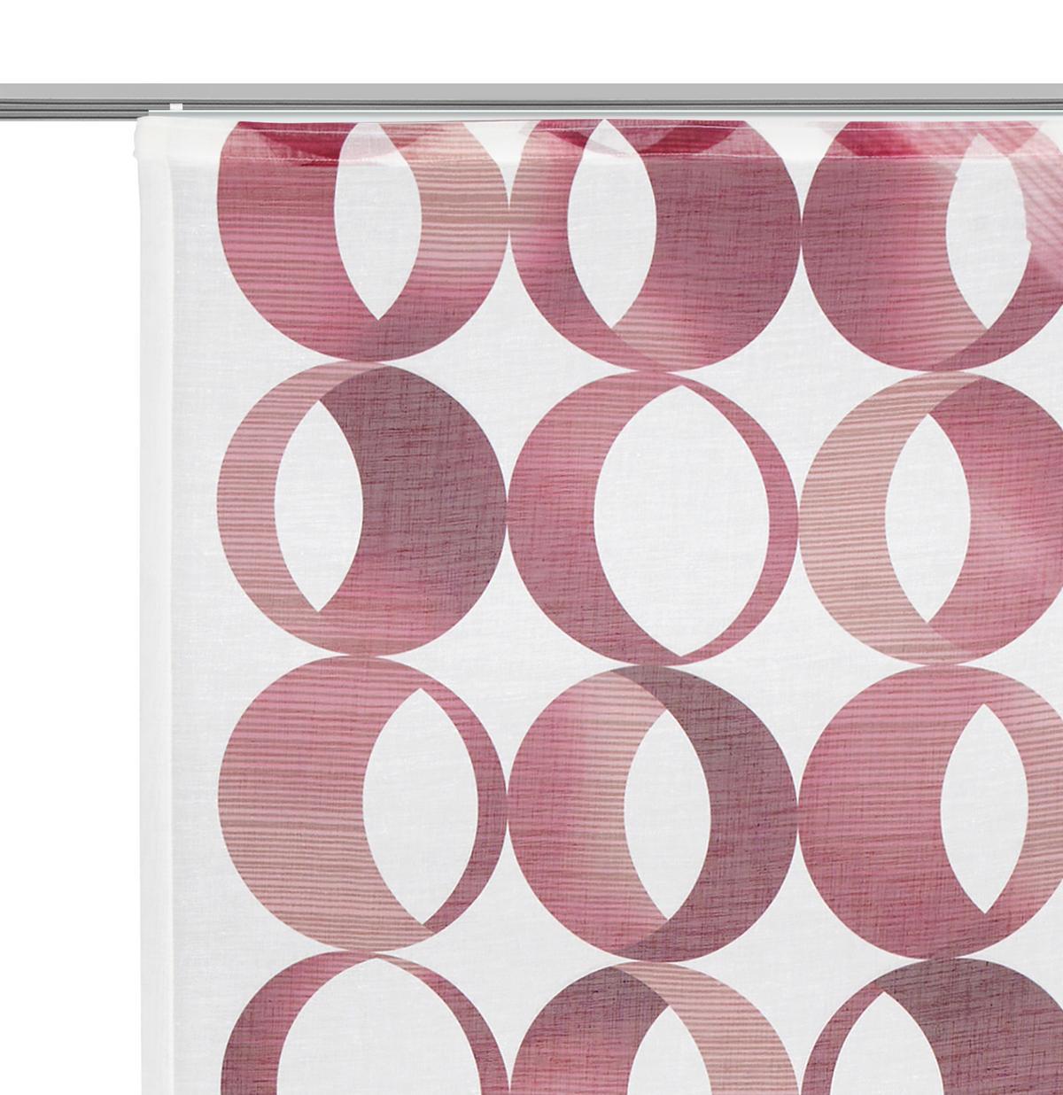 FLÄCHENVORHANG   halbtransparent  60/245 cm   - Rot, LIFESTYLE, Textil (60/245cm) - Novel