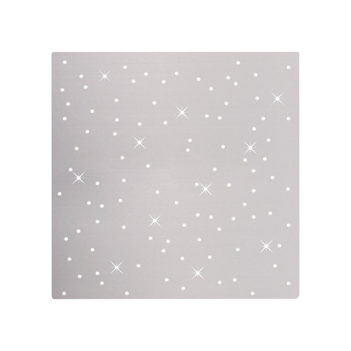 DECKENLEUCHTE 18 W    45/45/5 cm  - Silberfarben, Design, Metall (45/45/5cm)