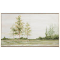 ŠTAMPA NA PLATNU   - zelena/prirodna boja, Prirodno, drvo/tekstil (120/70cm) - Monee