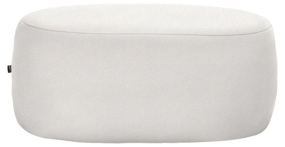 HOCKER in Textil Creme  - Creme/Schwarz, MODERN, Kunststoff/Textil (88/43/66cm) - Hom`in