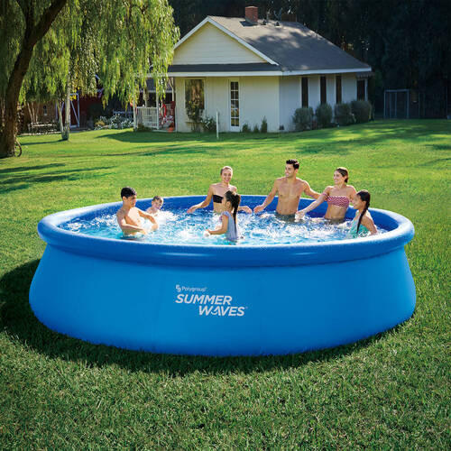 POOL PGP1001542F 457/107 cm  - Blau, KONVENTIONELL, Kunststoff (457/107cm)