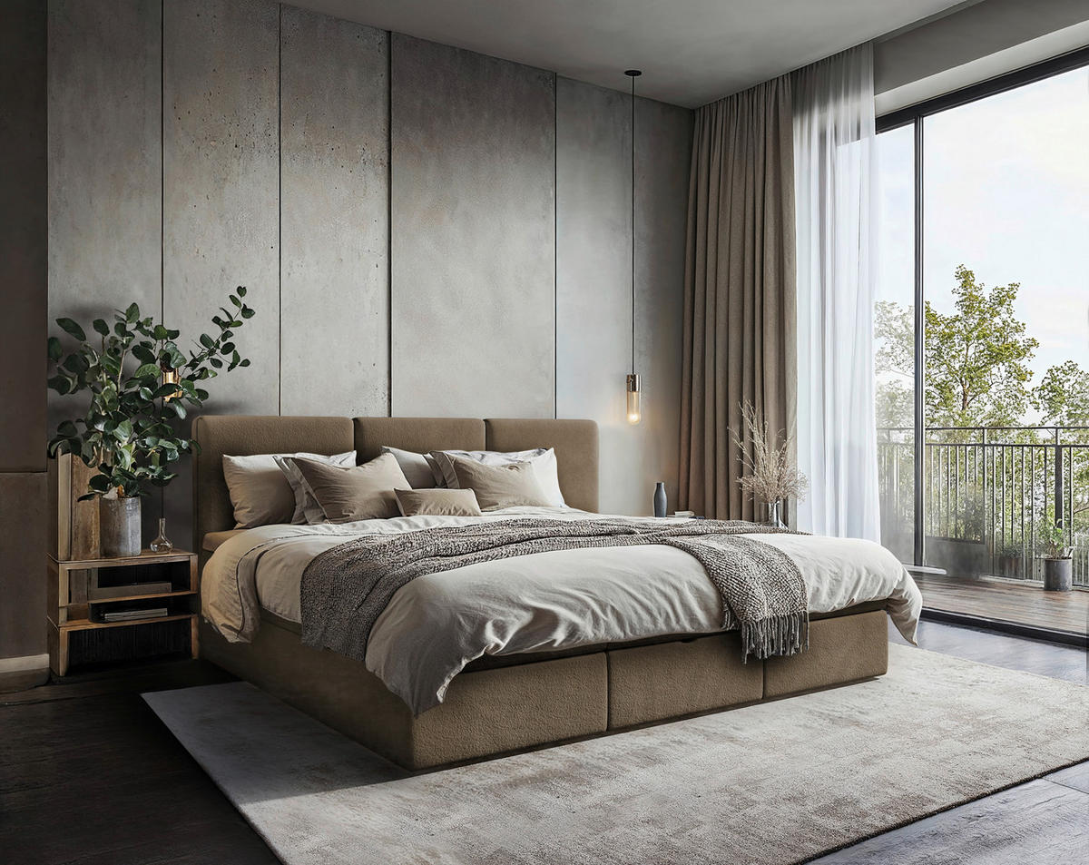 FAMILIENBETT - Schwarz/Braun, MODERN, Holz/Holzwerkstoff (270/200cm) - MID.YOU