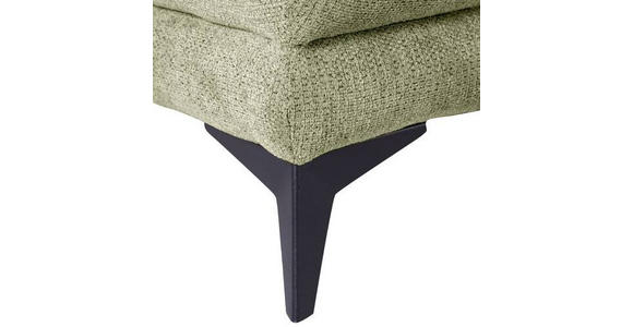 ECKSOFA in Flachgewebe Grün  - Dunkelgrün/Schwarz, KONVENTIONELL, Textil/Metall (291/175cm) - Carryhome