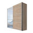 SCHWEBETÜRENSCHRANK 2 -türig Sonoma Eiche - Alufarben/Sonoma Eiche, KONVENTIONELL, Glas/Holzwerkstoff (200/216/68cm) - Hom`in