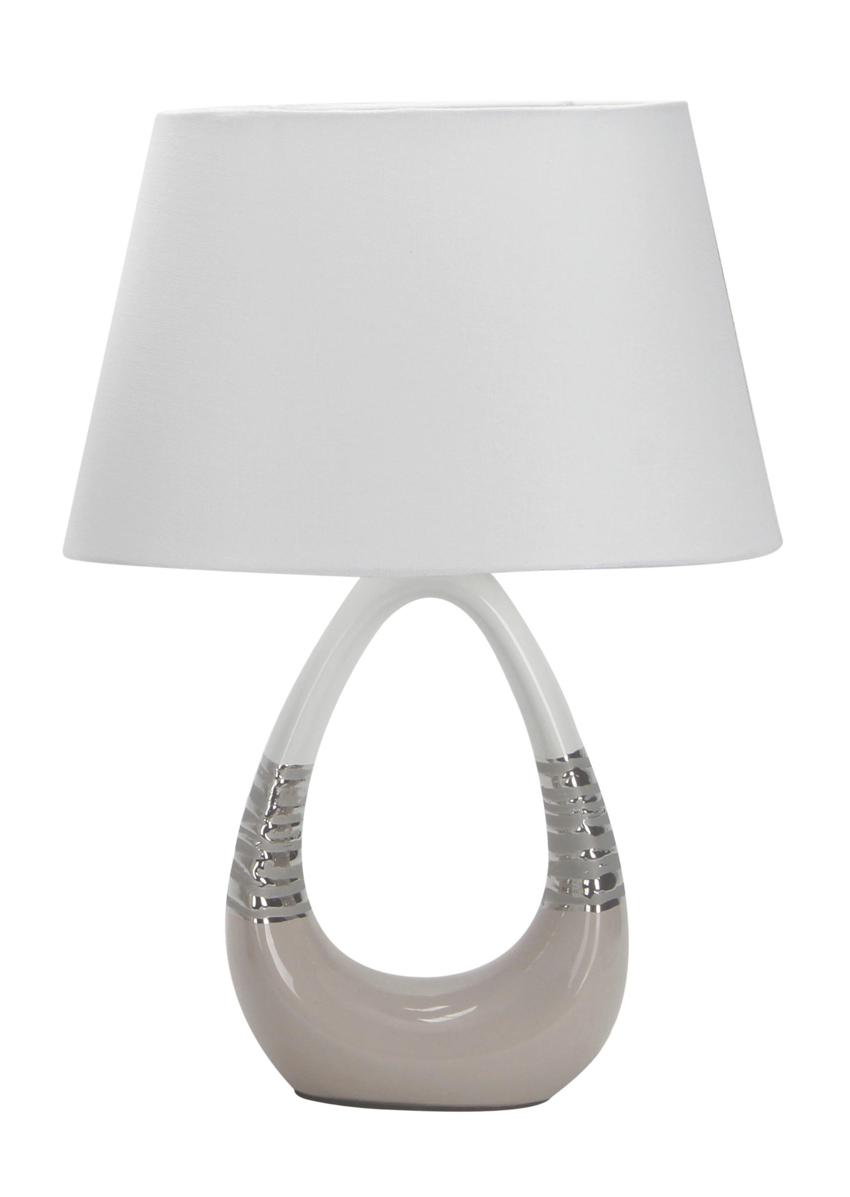 BORDSLAMPA 20/31/44 cm   - beige, Design, textil/keramik (20/31/44cm)