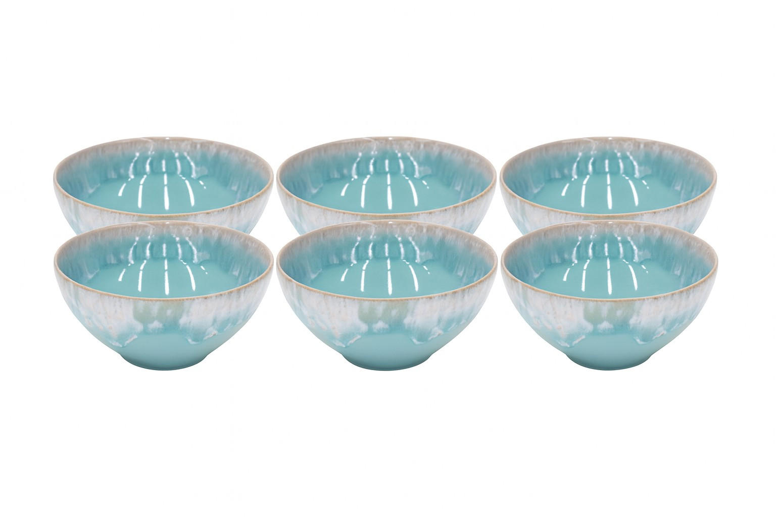 MÜSLISCHALENSET TAORMINA 15 cm  - Türkis, Basics, Keramik (15cm) - Costa Nova