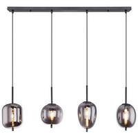 ZÁVĚSNÉ SVÍTIDLO, 100/18,5/120 cm  - černá, Basics, kov/sklo (100/18,5/120cm) - Globo