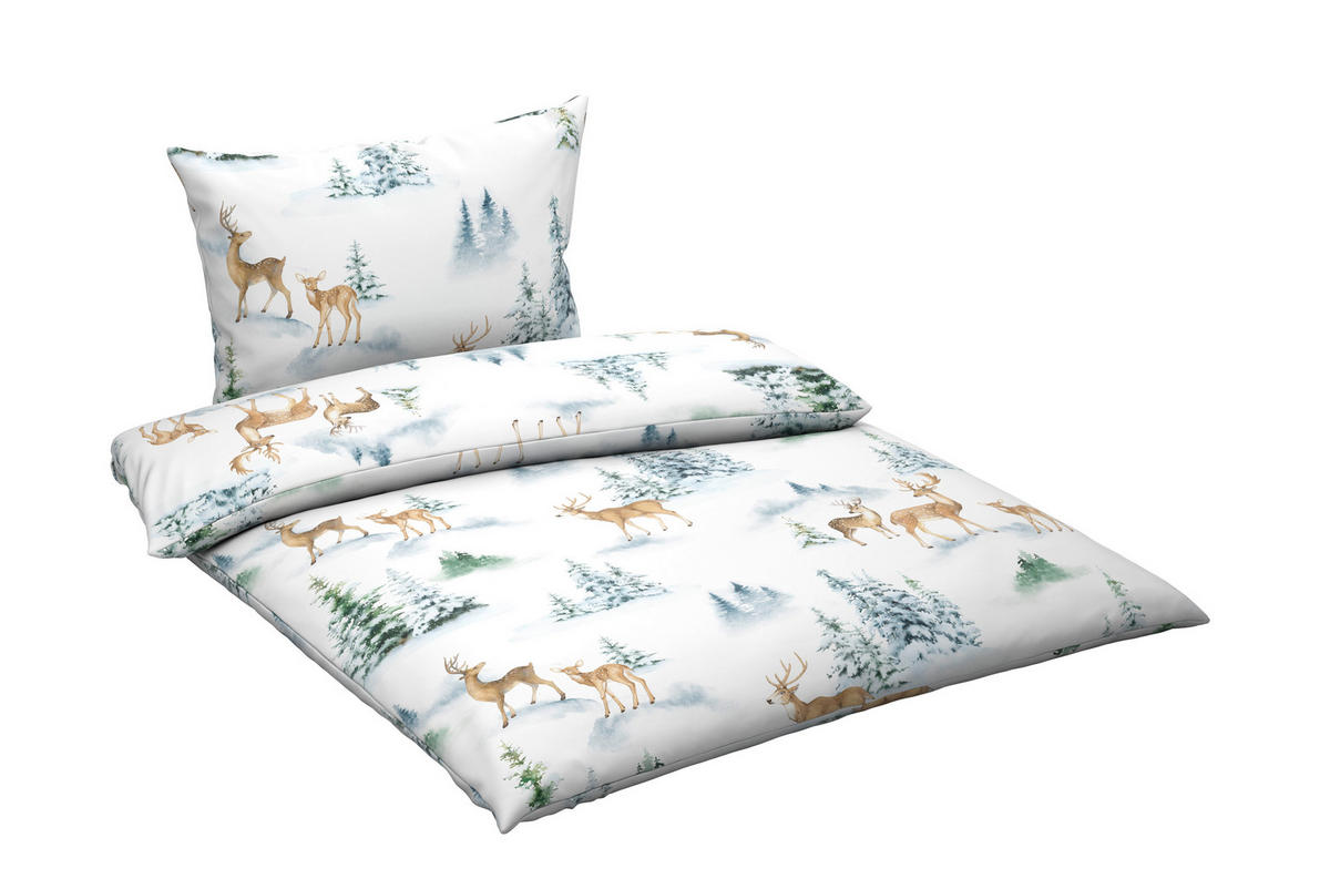 BETTWÄSCHESET 2-teilig Flanell 160/210 cm  - Multicolor, Konventionell, Textil (160/210cm) - Esposa