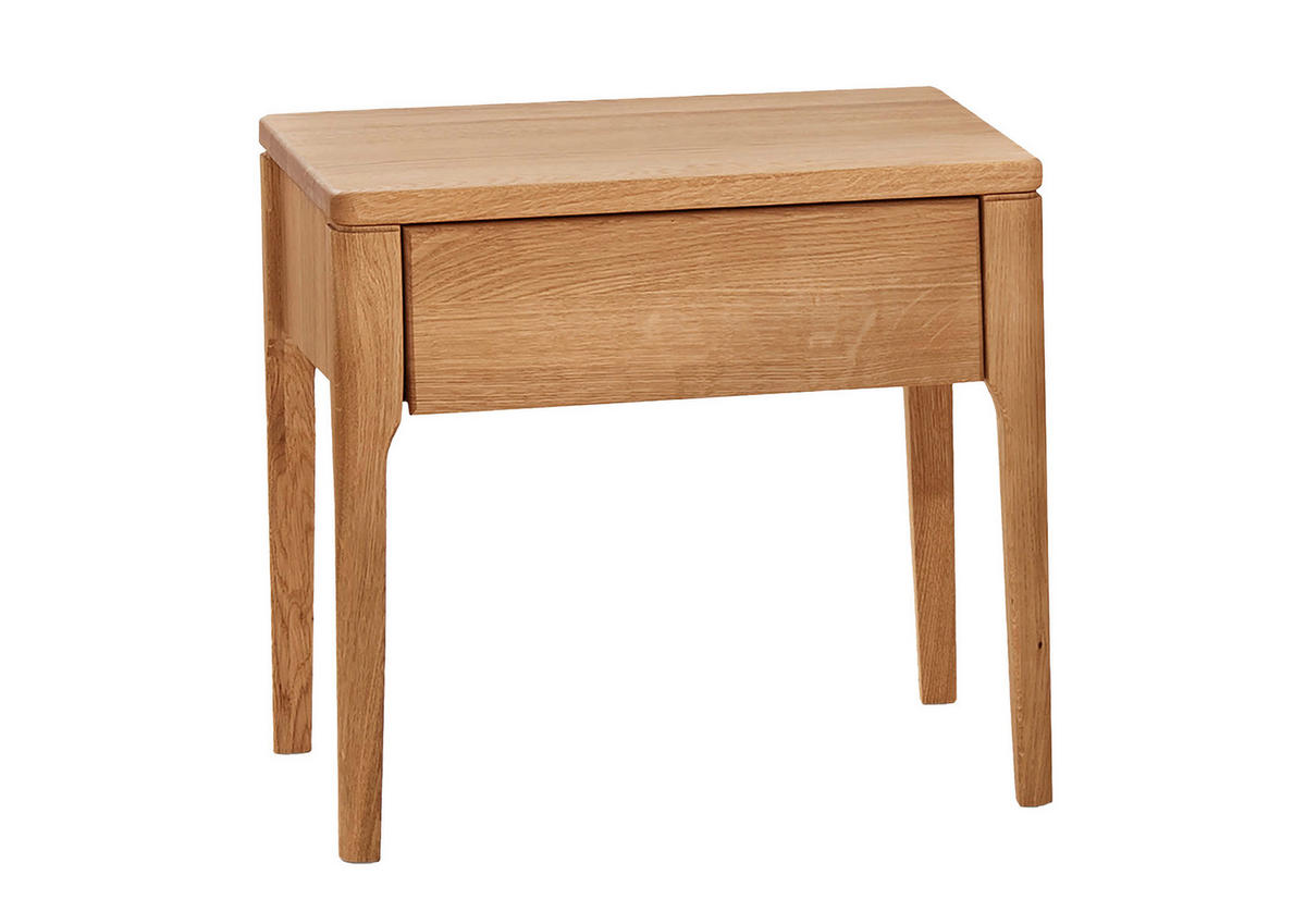 NACHTSCHRANK 45,5/43/33,5 cm Wildeiche massiv  - Wildeiche, KONVENTIONELL, Holz (45,5/43/33,5cm) - Linea Natura