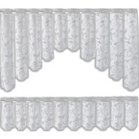 KURZGARDINENSET   150/105 cm   - Weiß, KONVENTIONELL, Textil (150/105cm)