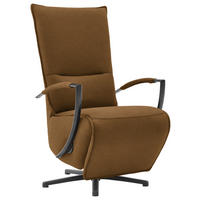 RELAXSESSEL in Textil Braun, Gelb, Schwarz  - Gelb/Schwarz, Design, Textil/Metall (66/110-114/84cm) - Moderano