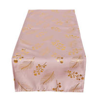 TISCHLÄUFER Textil Rosa, Goldfarben 40/140 cm  - Goldfarben/Rosa, KONVENTIONELL, Textil (40/140cm)