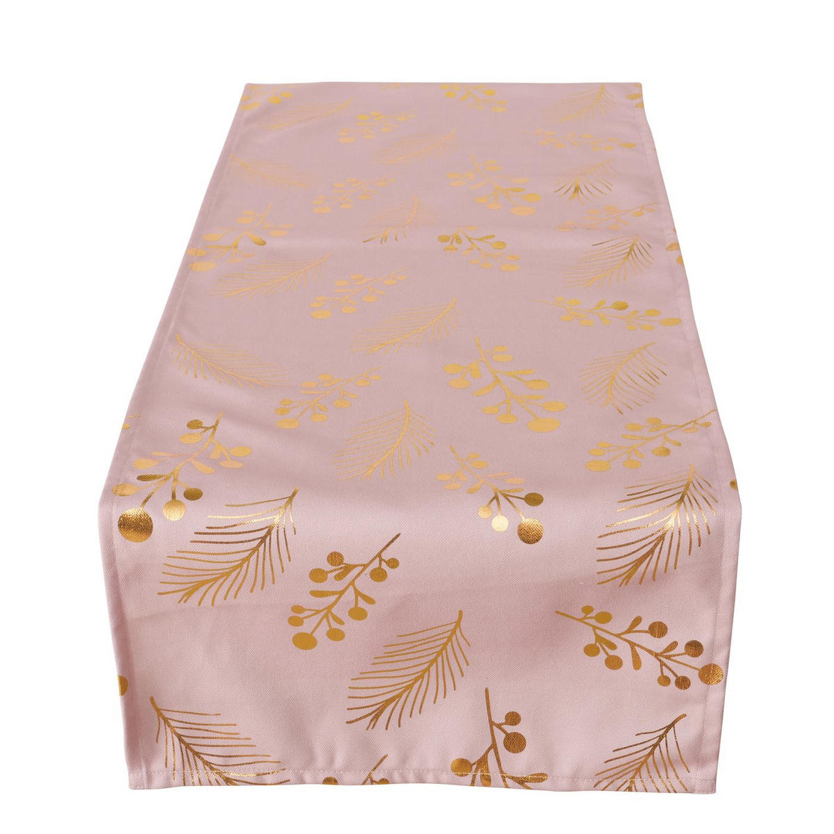 TISCHLÄUFER Textil Rosa, Goldfarben 40/140 cm  - Goldfarben/Rosa, KONVENTIONELL, Textil (40/140cm)