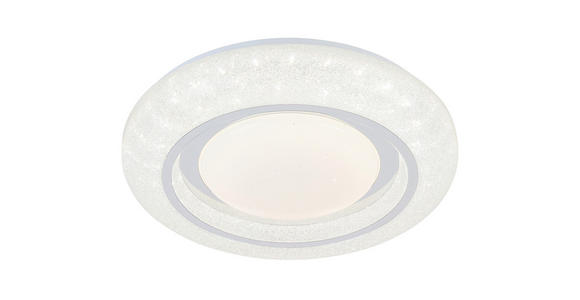 LED-DECKENLEUCHTE 38/7 cm - Chromfarben/Weiß, Trend, Kunststoff/Metall (38/7cm) - Novel