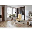 RELAXSESSEL in Leder Beige  - Edelstahlfarben/Beige, Design, Leder/Metall (78/112/85cm) - Cantus