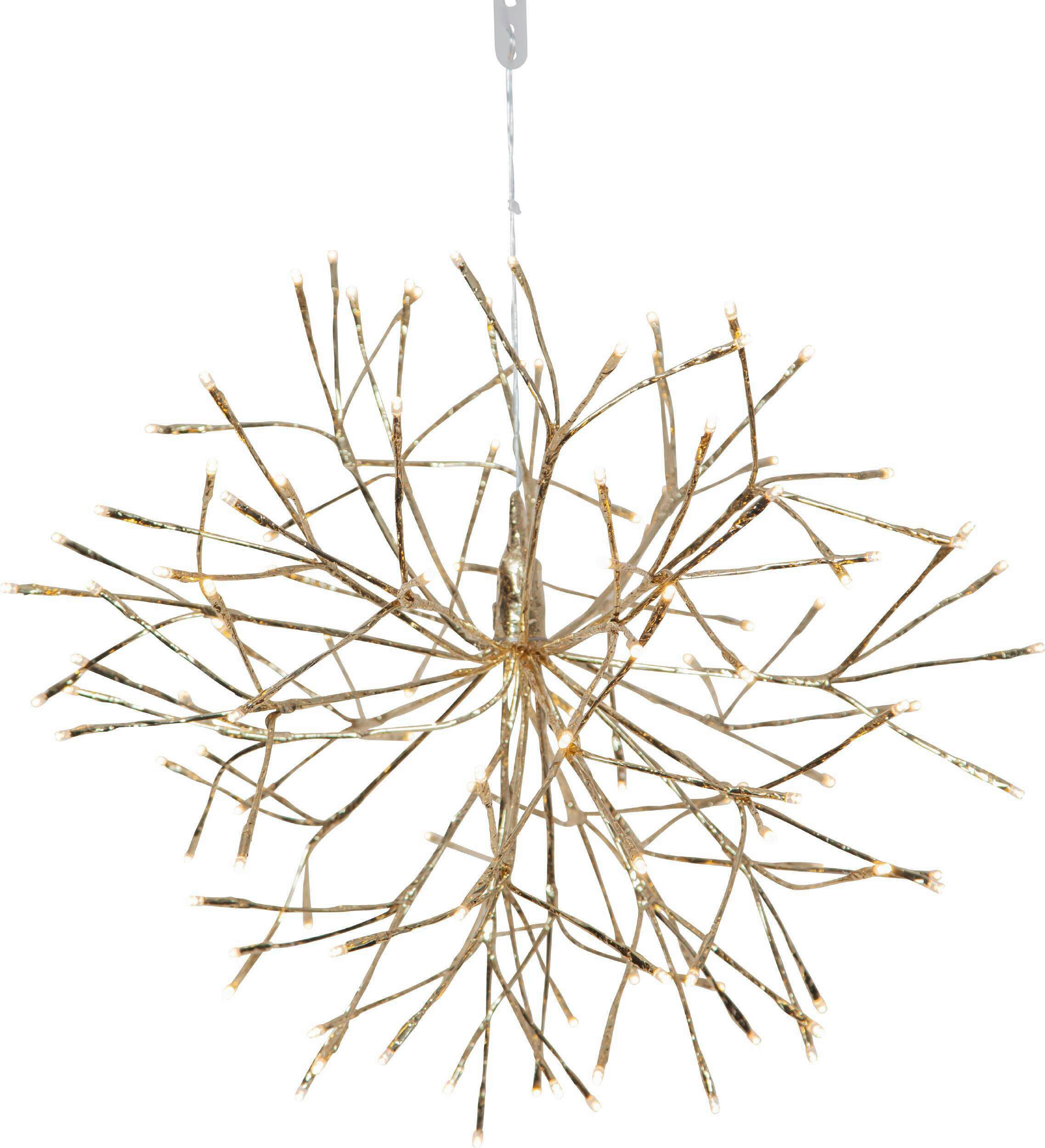 LED-DEKOLEUCHTE  - Transparent/Goldfarben, Basics, Kunststoff/Metall (50/45cm) - Eglo