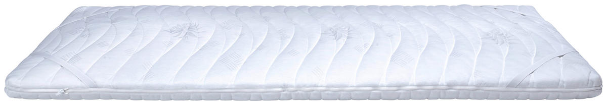 TOPPER 90/200 cm Höhe ca. 8 cm  - Weiß, KONVENTIONELL, Textil (90/200cm) - Sleeptex
