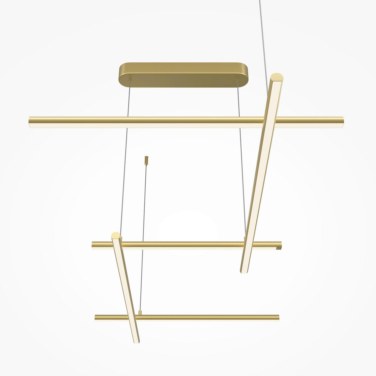 PENDELLEUCHTE  54.3/310/121.4 cm   - Goldfarben, Design, Metall (54.3/310/121.4cm) - MAYTONI