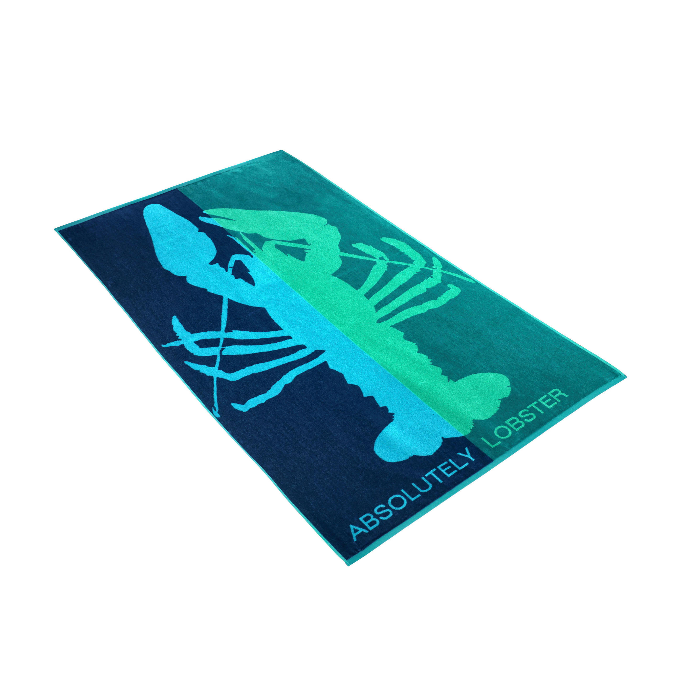 STRANDTUCH absolutely lobster Blau 100/180 cm  - Blau, KONVENTIONELL, Textil (100/180cm) - Vossen