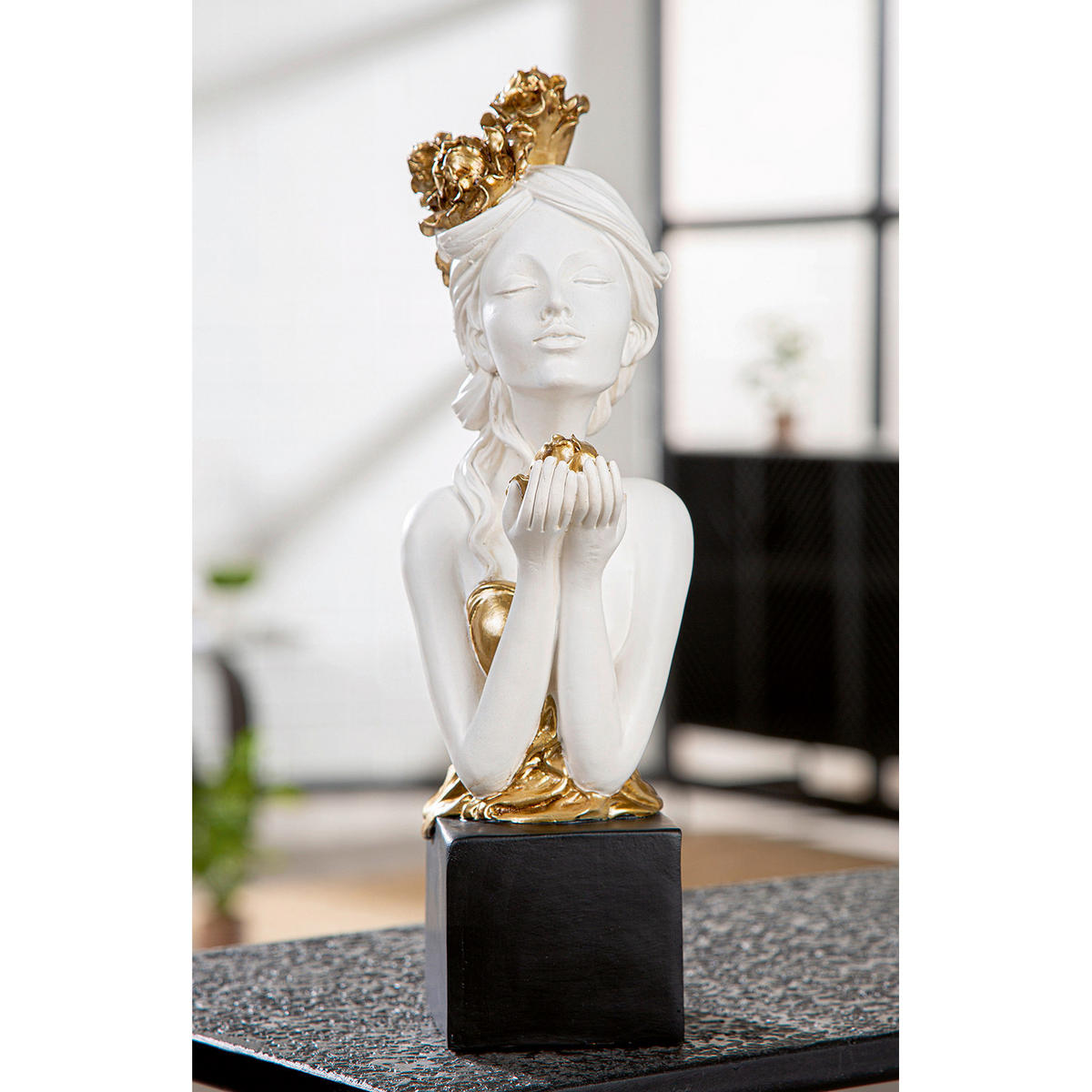 DEKOBÜSTE - Weiss, Basics, Kunststoff (10/33/12cm)