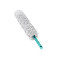 STAUBWEDEL - Türkis/Weiß, KONVENTIONELL, Kunststoff/Textil (55/12/3cm) - Leifheit