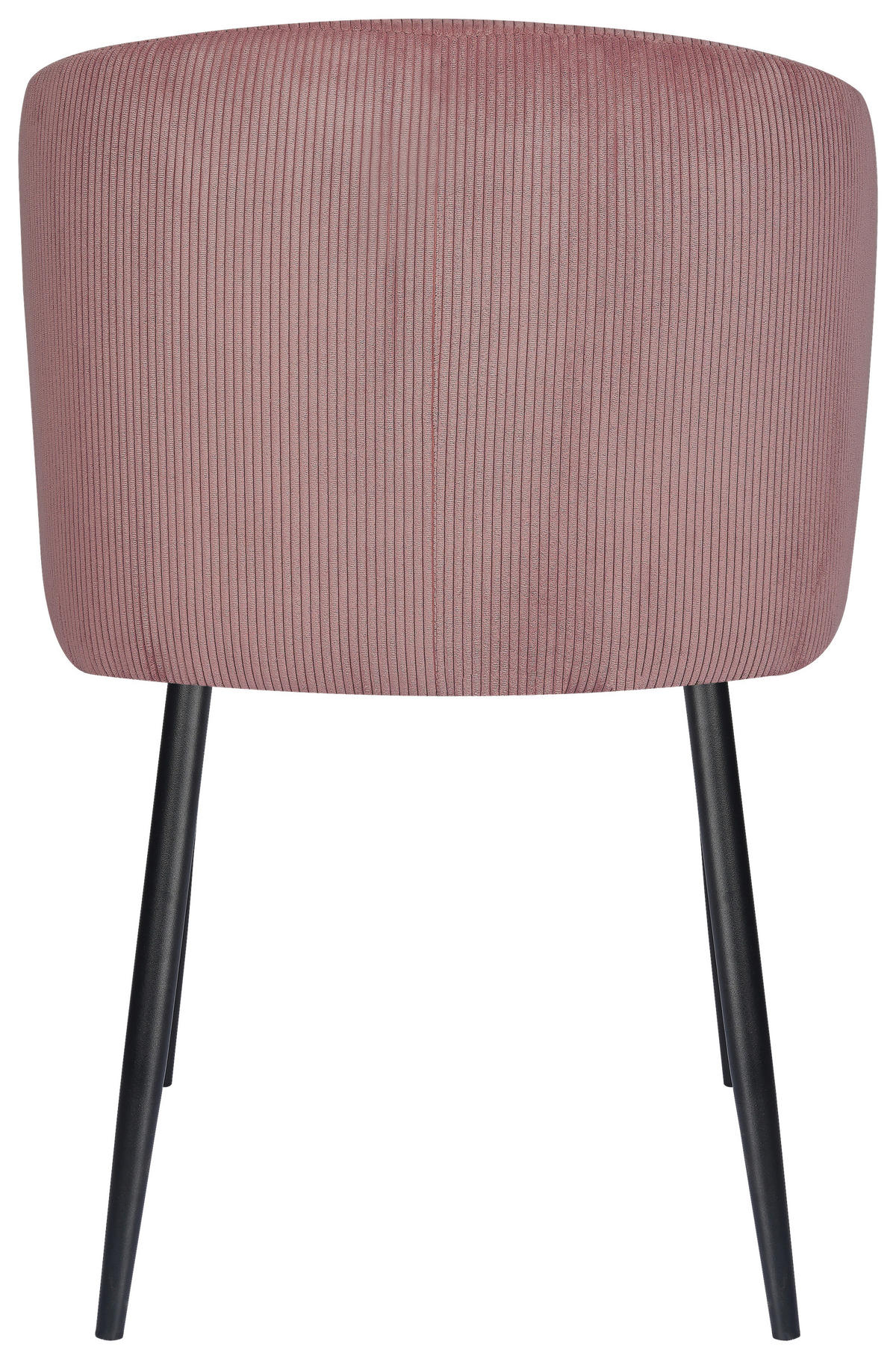 STUHL  Stoffauswahl Cord  Rosa, Schwarz  - Schwarz/Rosa, Design, Textil/Metall (56/78/59cm) - Stylife