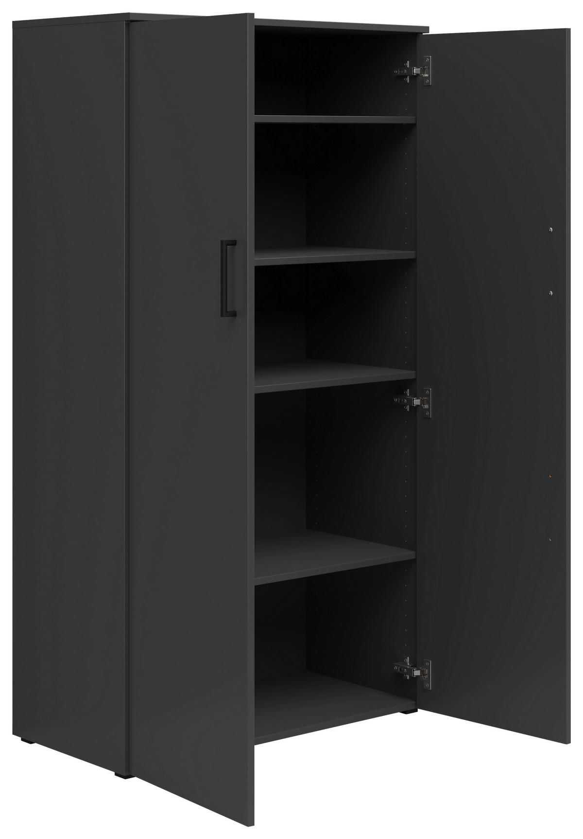 VIŠENAMENSKI ORMAR grafitno siva  80/147/40 cm  - crna/antracit, Moderno, pločasti materijal/plastika (80/147/40cm) - Carryhome