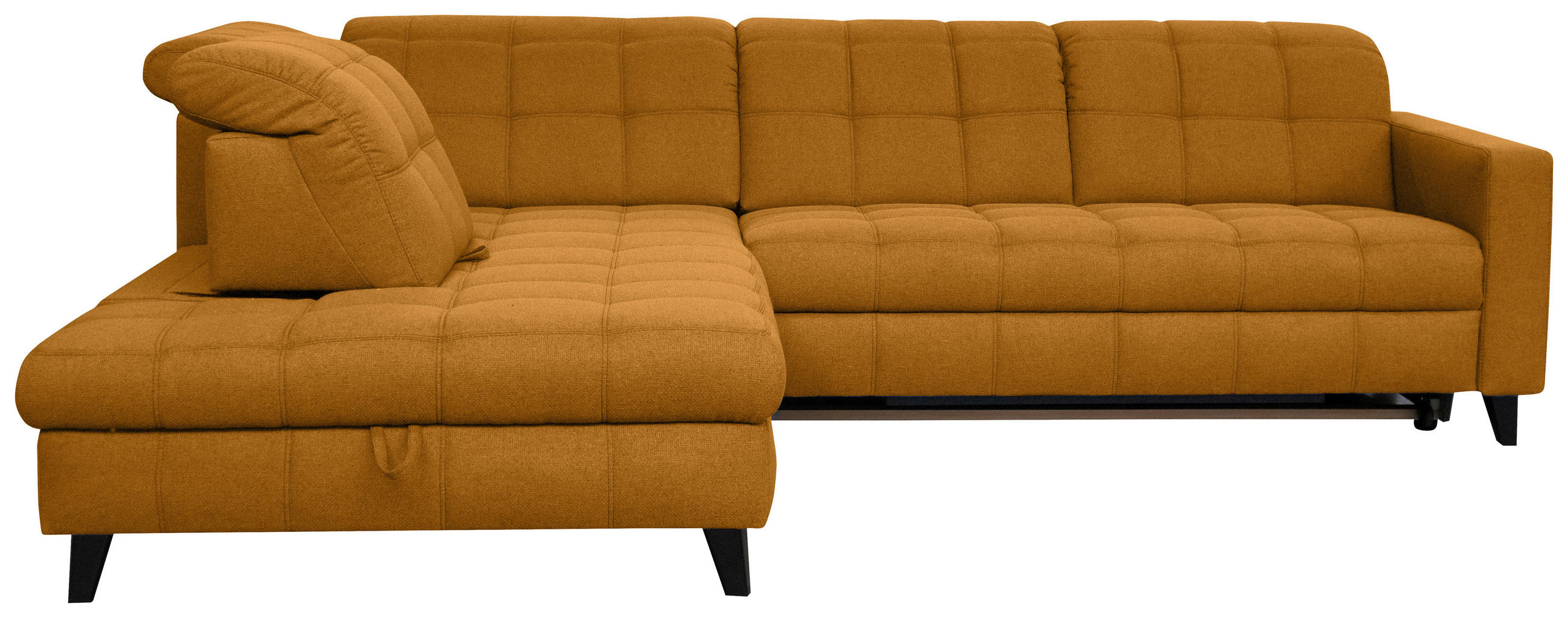 SAROKKANAPÉ textil sárga  - sárga/fekete, Design, textil/fa (216/297cm) - Xora