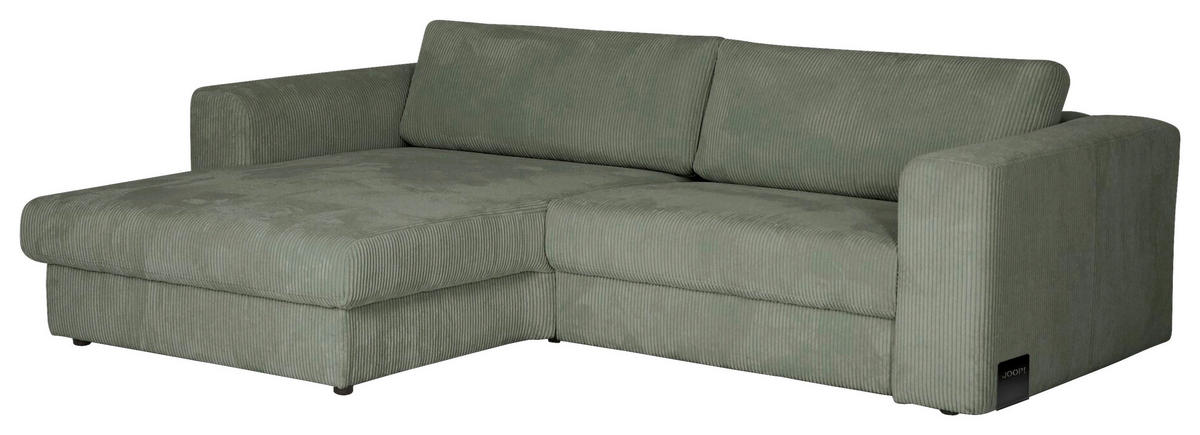 ECKSOFA Cord Grün  - Schwarz/Grün, Konventionell, Kunststoff/Textil (192/269cm) - Joop!