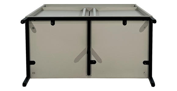 KOMMODE WABI  in 80/101/40 cm  - Hellgrau/Schwarz, Design, Holz/Holzwerkstoff (80/101/40cm) - Xora