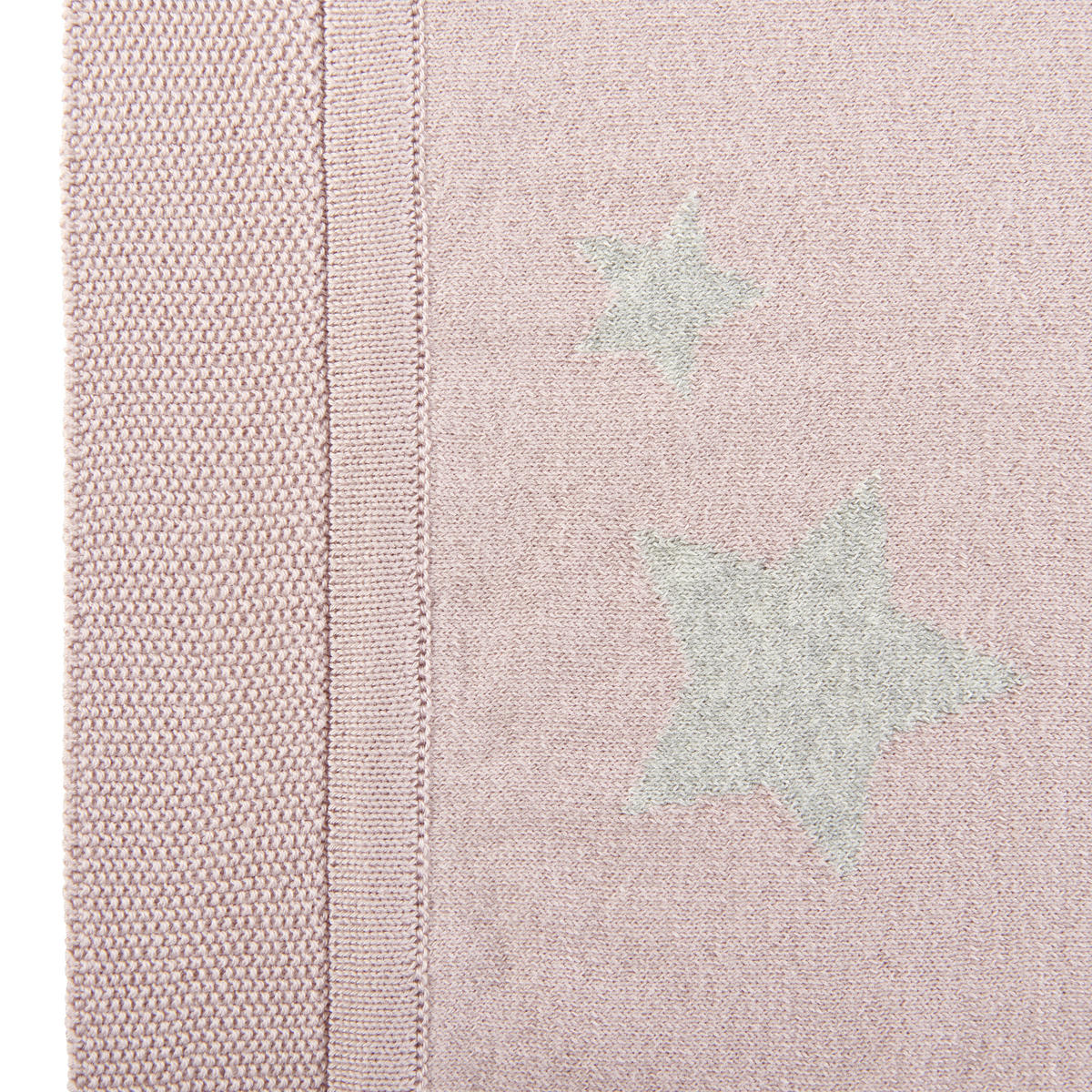 SCHMUSEDECKE Sterne  80/100 cm  - Rosa/Grau, Design, Textil (80/100cm) - Patinio
