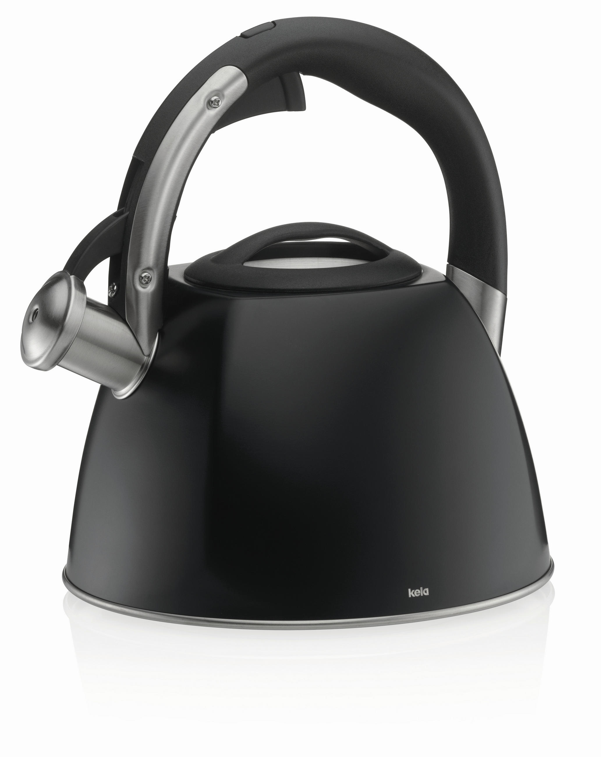 WASSERKESSEL Vitus  - Schwarz, KONVENTIONELL, Metall (22/24.5cm) - Kela