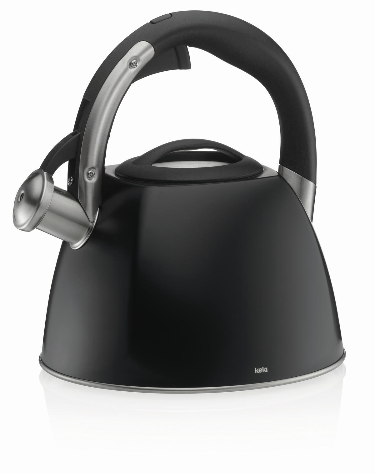 WASSERKESSEL Vitus  - Schwarz, KONVENTIONELL, Metall (22/24.5cm) - Kela