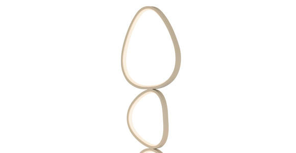 LED-STEHLEUCHTE    - Sandfarben, Design, Kunststoff/Metall (32,5l) - Novel