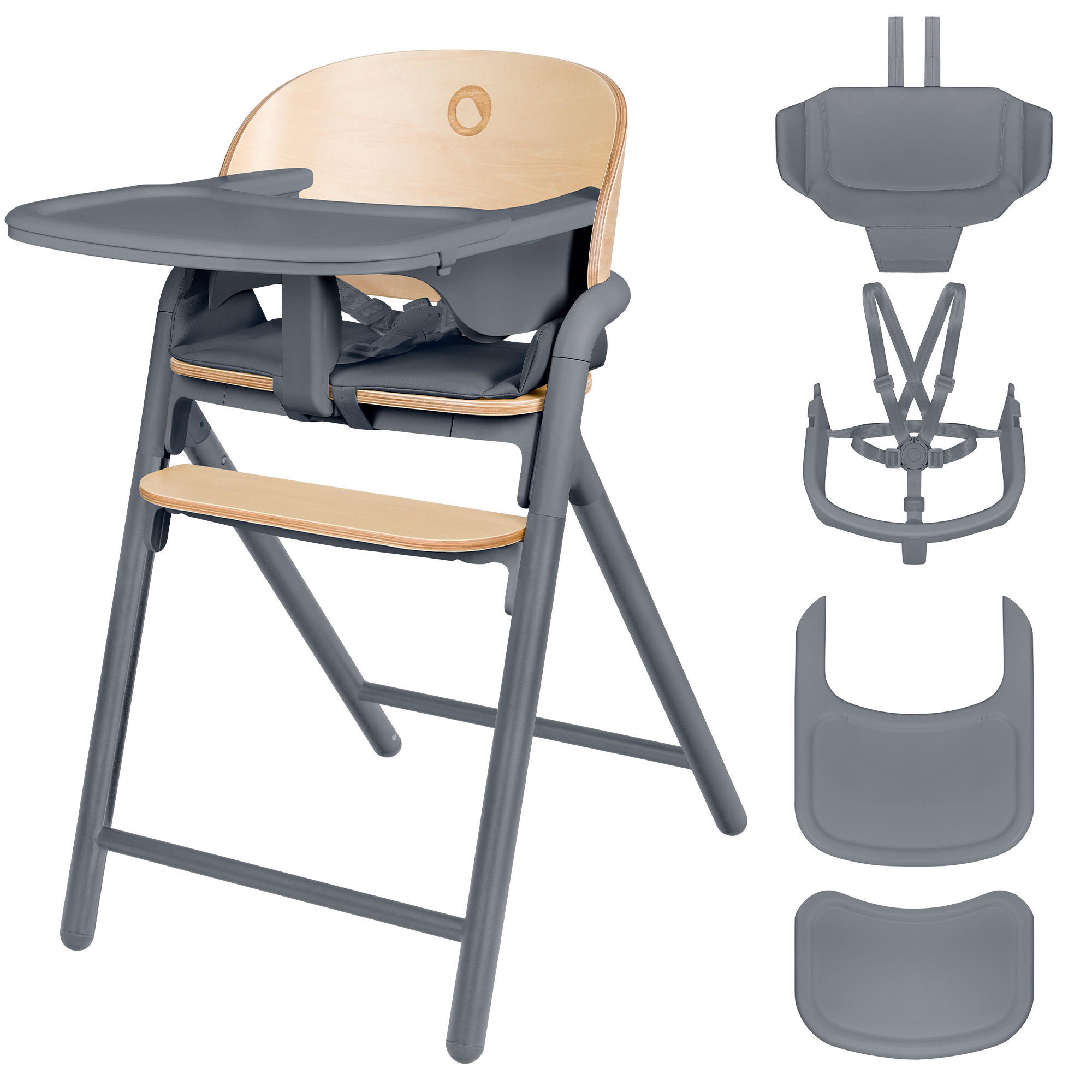 HOCHSTUHL Celia  - Grau, Basics, Holz (49,5/25/63cm) - Lionelo