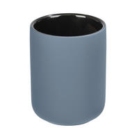 ZAHNPUTZBECHER Keramik  - Blau, Basics, Keramik (7,5/9,5/7,5cm) - Wenko