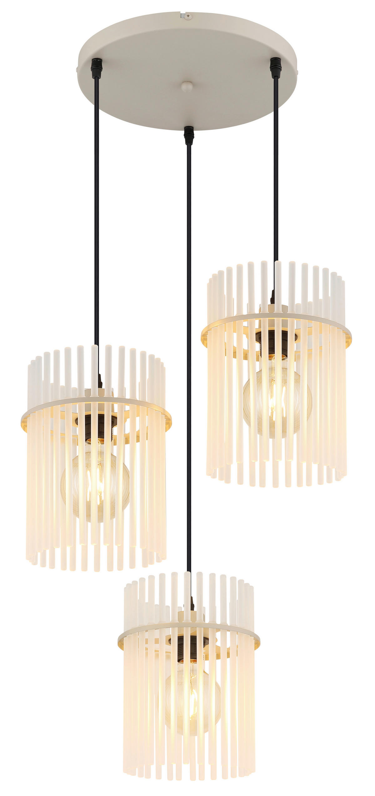 ZÁVESNÉ SVIETIDLO, 47/140 cm  - piesková, Basics, kov/plast (47/140cm)