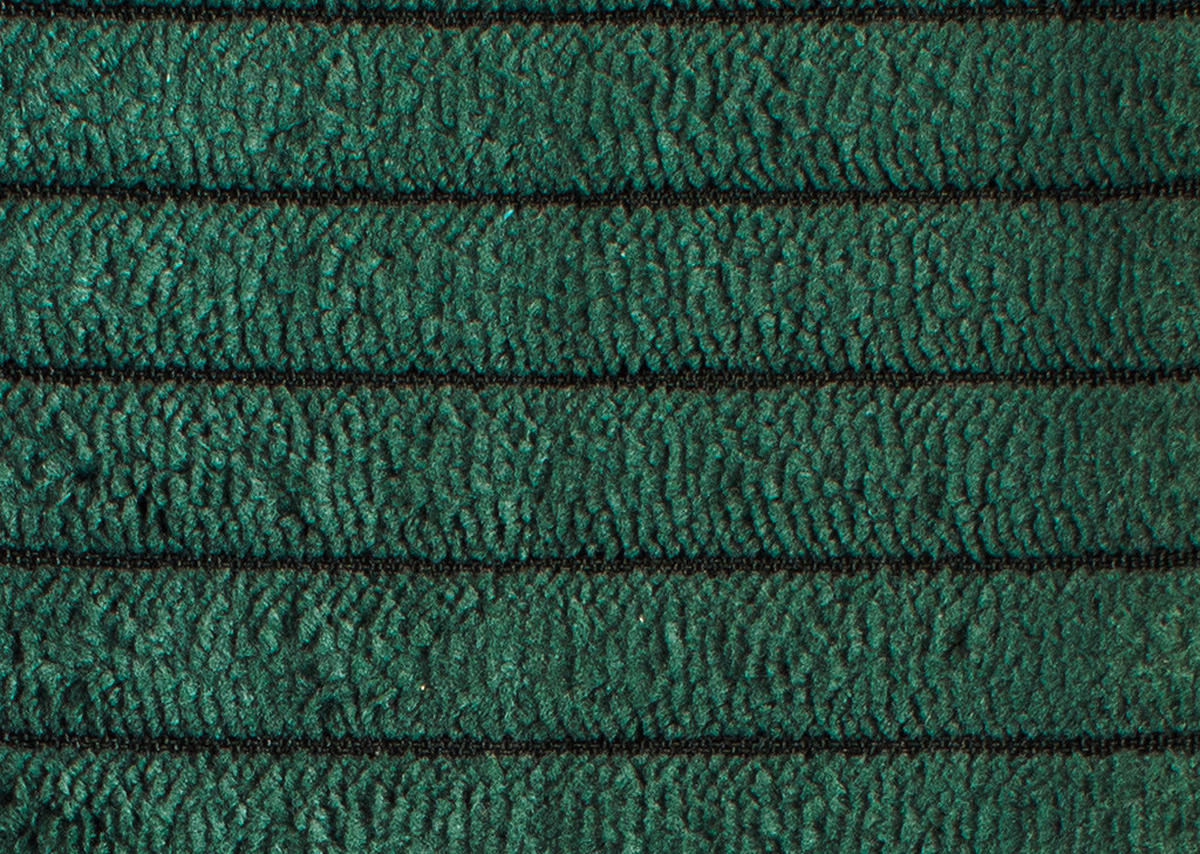 ECKSOFA in Cord Grün  - Schwarz/Grün, Design, Textil/Metall (313/242cm) - Xora