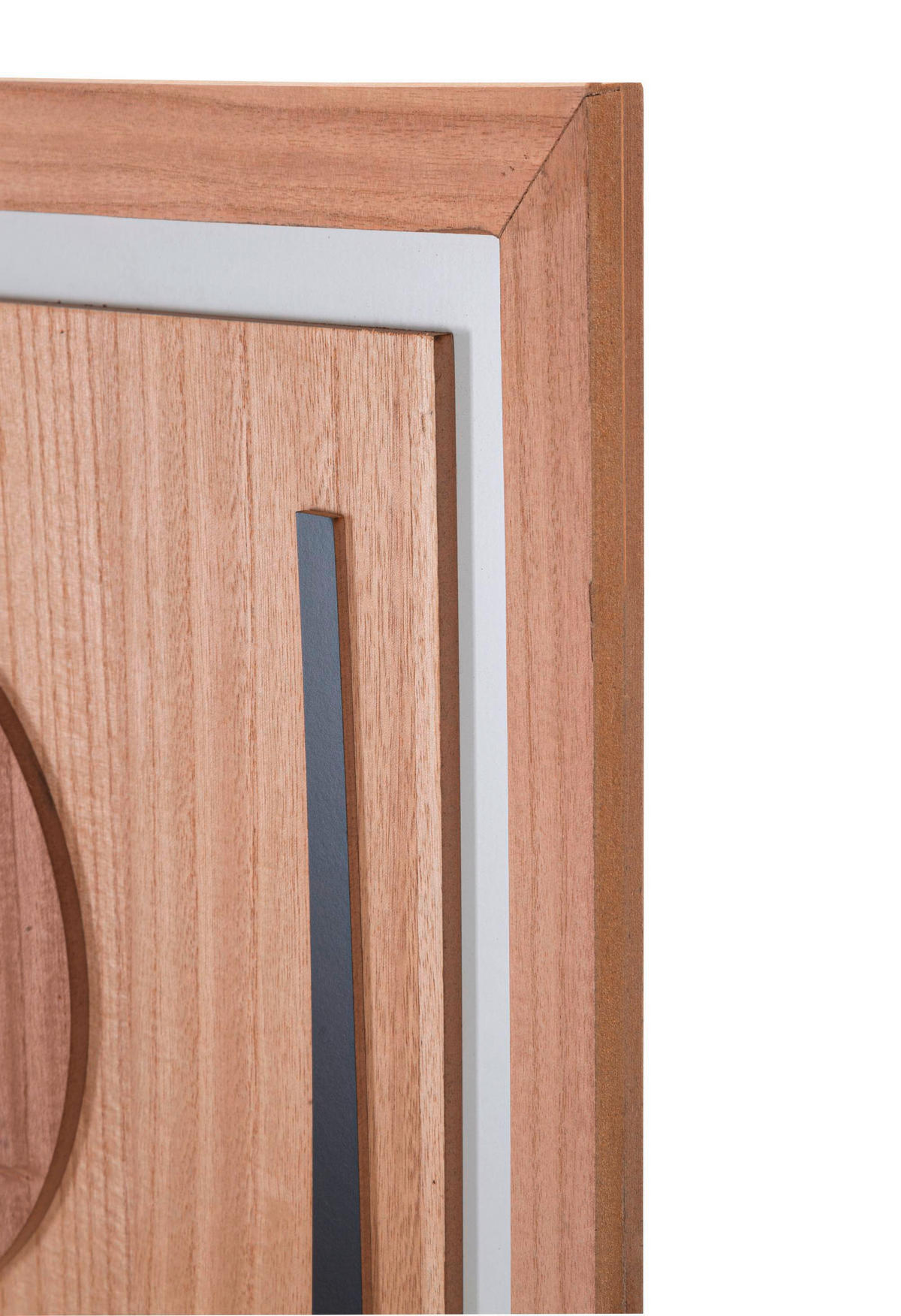 WANDDEKO  60/80/2 cm   - Schwarz/Naturfarben, Basics, Holzwerkstoff (60/80/2cm)