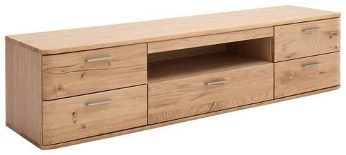 LOWBOARD in 175/44/44 cm - Nickelfarben, Natur, Holz/Holzwerkstoff (175/44/44cm)