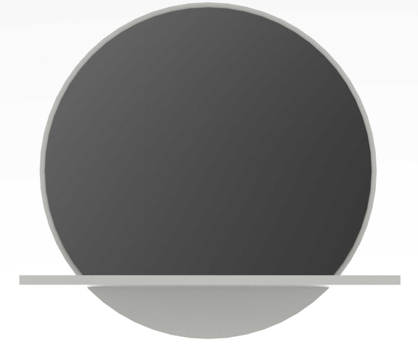 WANDSPIEGEL  - Grau, Design, Glas/Holzwerkstoff (88/80/18cm) - Xora